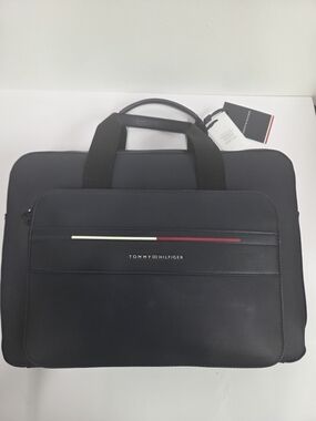 Tommy Hilfiger Blue Navy Men's Laptop Briefcase